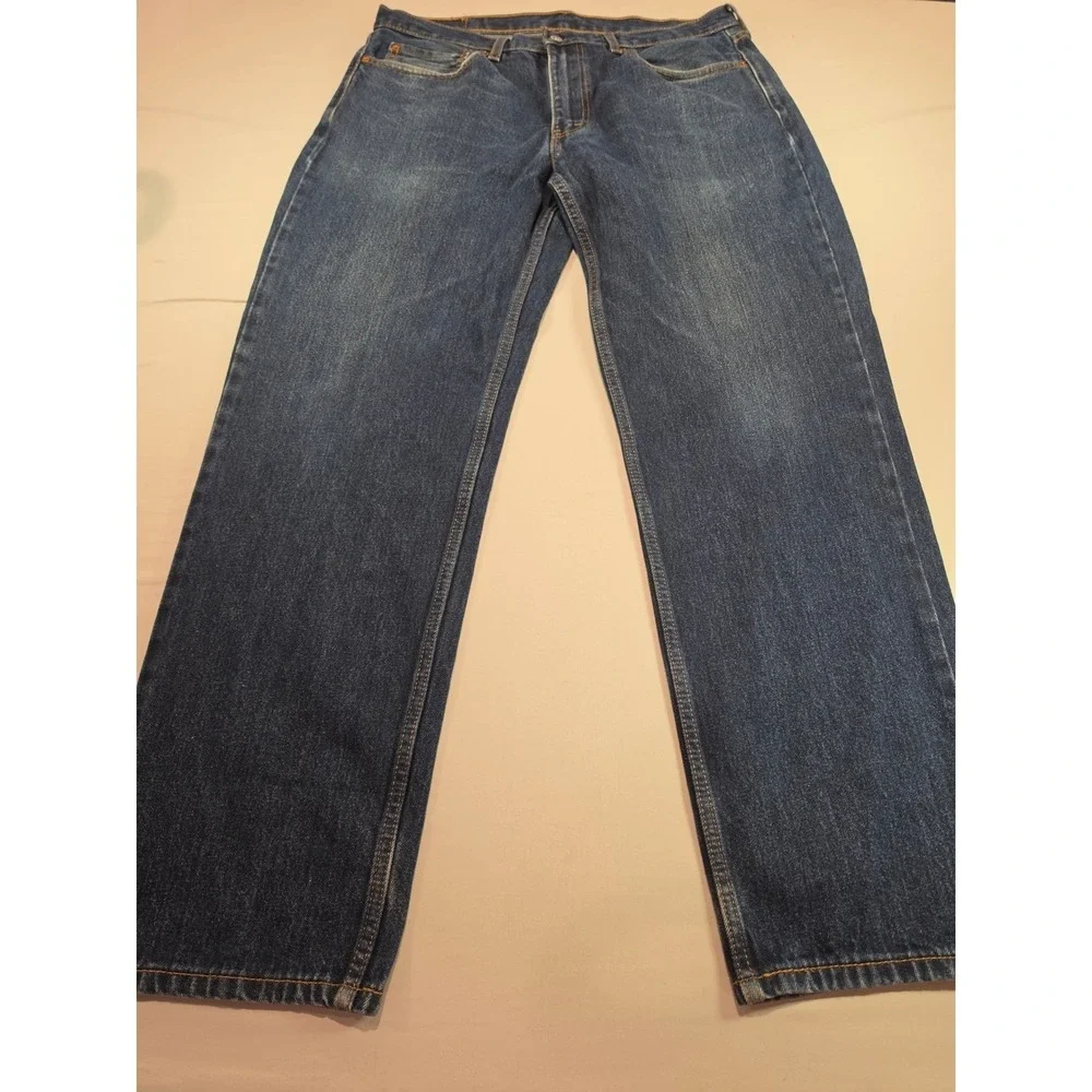 Levis 550 Relaxed Fit Jeans Mens 36x32 Denim Medium Wash WaterLess 00550-4582